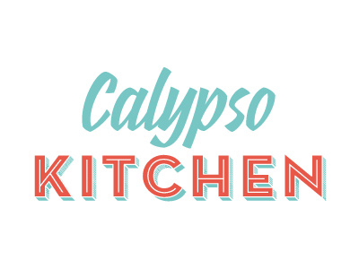 Calypso Kitchen logo brand identity custom type design inspiration graphic design logo design logomark logotype