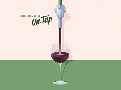 Wine on tap Illustration graphic illustration vector wine