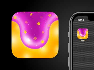 Jelly app icon — slime on your phone app app icon branding icon identity illustration interface liquid logo mobile product design slime slimer ui