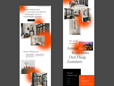 Bouw Matters — building repair and maintenance in the Netherland covid covid 19 covid19 design holland interaction design interface interior interior design landing landing page minimalism netherlands parallax product design product page typography ui ux web design