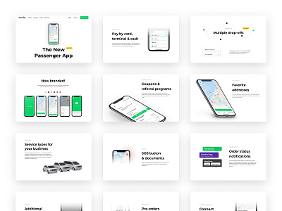 Website page for Onde Customer App