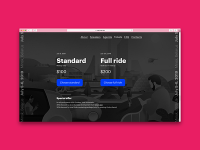 Ride.Right.Now — Tickets branding design event illustration interface price pricing product design product page ride hailing taxi tickets typography ui ux web web design webdesign website website design