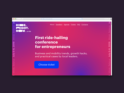 Ride.Right.Now branding conference design event illustration interaction design interface logo product product design product page responsive ride hailing taxi typography ui ux web web design website