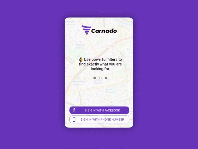 Carnado Log In | App UI&UX animation app prototype ui ui design ux ux design