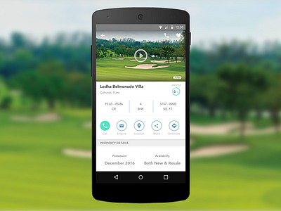 Project Detail android app design mobile property real estate ui ux