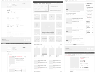 Wireframes Femaledaily