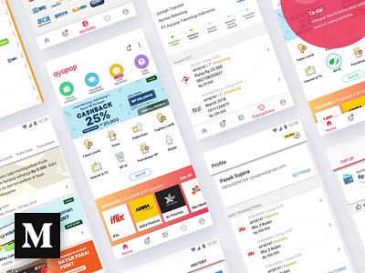 How Ayopop uses design to increase its conversion rate android app history icons light material mobile payment redesign transaction ui ux
