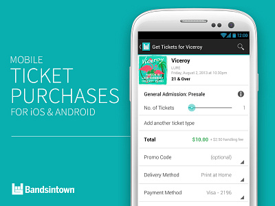 Announcing Mobile Ticket Purchases mobile music payment