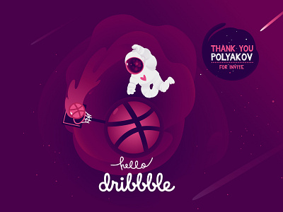 Dribble 01 dribble hellodribbble polyakov thank thank you