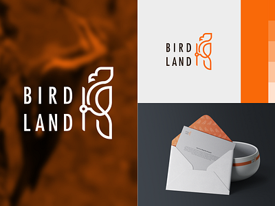 BIRDLAND LOGO bird illustration bird logo bird mascot branddesign brandnew illustration logodesigns logolearn logonew type typography vietnam
