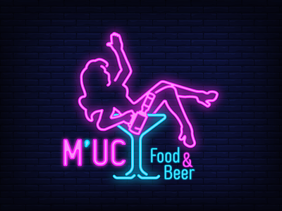 M'UC Food & Beer Logo app beer logo branddesign branding brandnew design fashion brand icon illustration logo logo learn logodesign logonew retro logo style typography ui vector vietnam vintage logo
