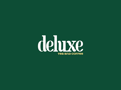 Deluxe logo on green background