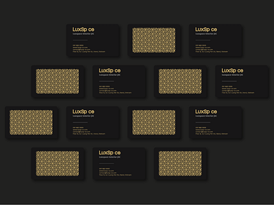 LuxSpce Card Identity branddesign branddsign branding brandnew logodesign logodesigns logolearn logonew namecard vietnam