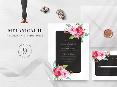 Charming Wedding Invitation Suite clean invitation design elegant invitation fresh fresh invitation