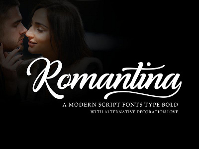 Romantina Font roman romantic font romantica font