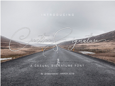 Creative Signature Font font logo script font signature signature font sweet font