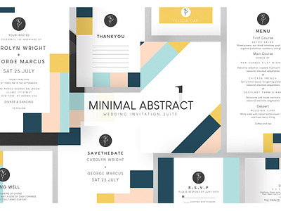 Minimal Abstract Wedding Suite carolyn clean clean invitation elegant elegant invitation fresh fresh invitation invitation invitation shop minimal minimal invitation modern modern invitation template wedding trendy trendy invitation wedding wedding card wedding invitation wedding template