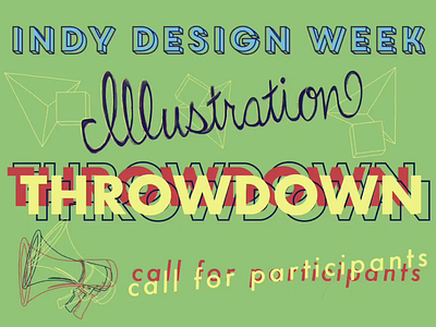 Indy Design Week 2020 - Illustration Throwdown CFP aiga aigaindianapolis design graphic design illustration indydesignweek indydw202 indydwthrowdown indykeepscreating meetup procreate