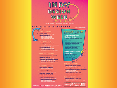 Indy Design Week 2019 Poster design dribbble indianapolis indy indydesignweek poster