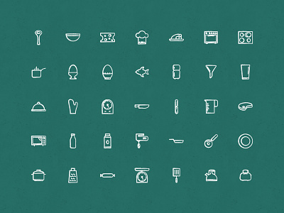 Sketchy Kitchen Icons
