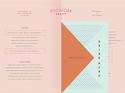 Pitchfork Pretty Menu by Way Creative on Dribbble