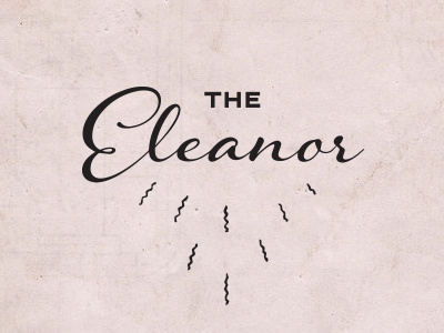 The Eleanor Logo branding logo typography