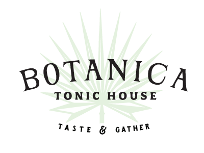 Botanica Tonic House brand identity logo signage