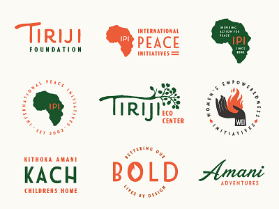 Tiriji Brand africa branding design logo non profit peace