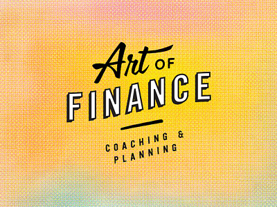 Art of Finance branding logo logo design