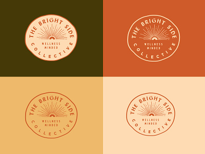 The Bright Side brand branding design identity logo logo design sun wellness