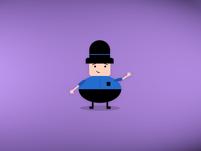 Murb charater flat illustrator police