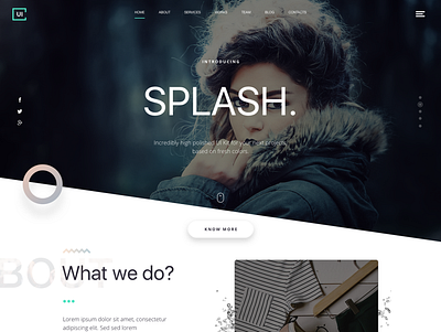 Splash Landing_page design sketch ui ux