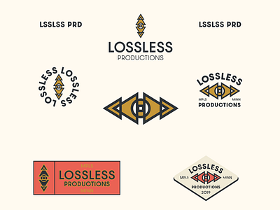 Lossless Productions audio app branding logo minneapolis minnesota pine trees recording recording studio