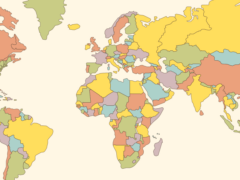 Simple World Map By Skylar Hogan On Dribbble