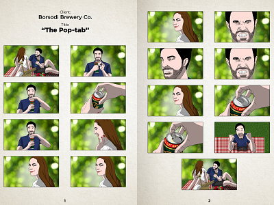 Borsodi Brewery Co. - TVC Storyboard - The Pop-tab