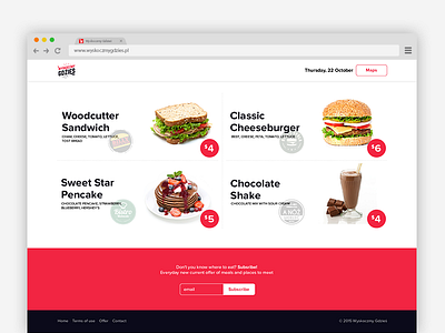 Wyskoczmy Gdzies Website. design e commerce flat food landingpage page ui ux web webdesign website