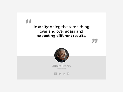 Day 007 - Author Quote 100 days author clean daily flat minimal quote ui uidesign ux webdesign