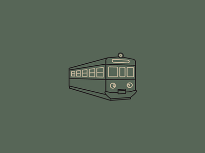 Train icon outline