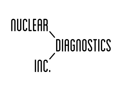 Logo Design #2 for Nuclear Diagnostics Inc. brand branding character clean design flat icon icons identity illustration illustrator lettering logo minimal type typography vector website