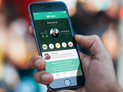 Tripda for iOS ios iphone6 lyft profile ride tripda