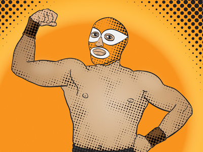 Lucha Libre comic illustration lucha libre vector wrestling