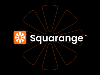 Squarange app brand identity branding clean concept design graphic design icon logo logo design logo designer logodesign logomark logos logotype minimal orange vector