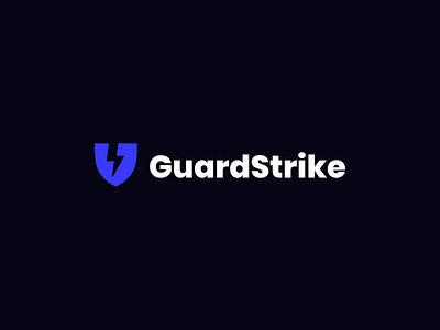 GuardStrike app app logo blue clean design design gradients icons ios icon logo logo design logomark modern logo simple logo software design software logo tech tech logo technology