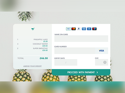 Daily UI - Challenge #002 Credit Card Checkout