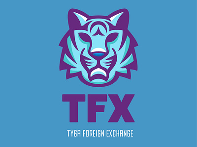 Tyga Fx Logo brand branding cat design finance financial illustration logo stocks tiger vector