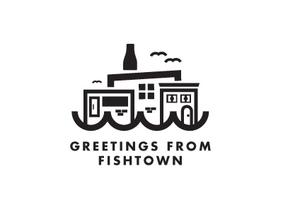 Greetings from Fishtown! icon illustration neighborhood philadelphia