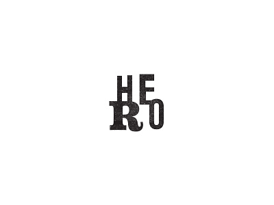 HERO logo typography