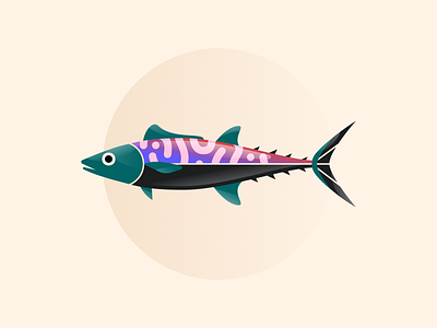 Fish animal fish illustration king mackerel vector wildlife