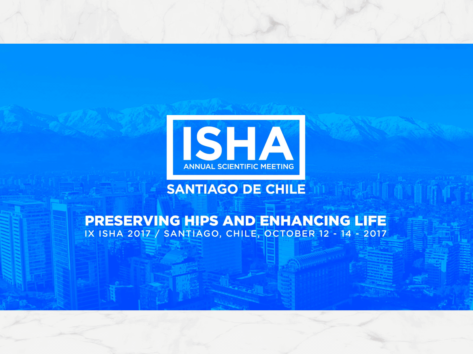 ISHA Meetings Santiago de Chile branding design photoshop