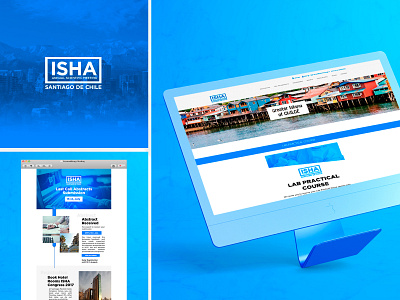 ISHA branding design logo ui ux vector